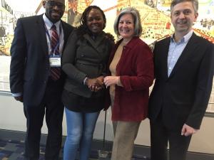 Vitiligo patient leaders with Dr. Richard Huggins