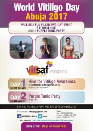 VITSAF World Vitiligo Day Abuja 24-25 June 2017 Announcement